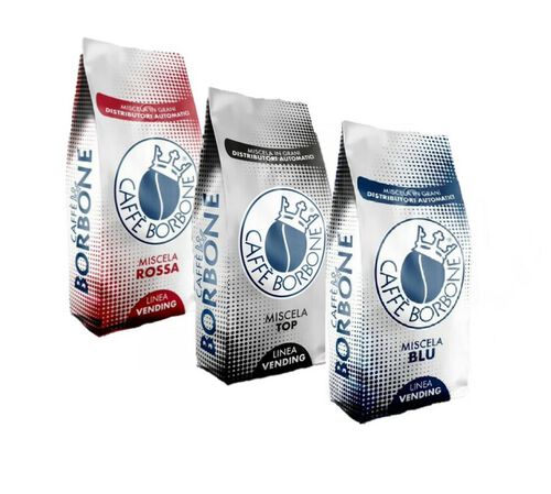 Caff&egrave; Borbone - Caff&egrave; in grani - Miscela Rossa Blu e Top 3 kg