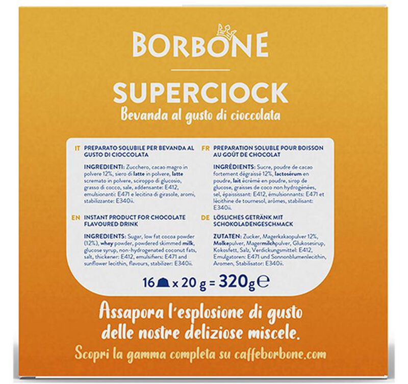 16 Nescaf&eacute;* Dolce Gusto* Compatible Pods Superciock &ndash; CAFFE BORBONE image number 5