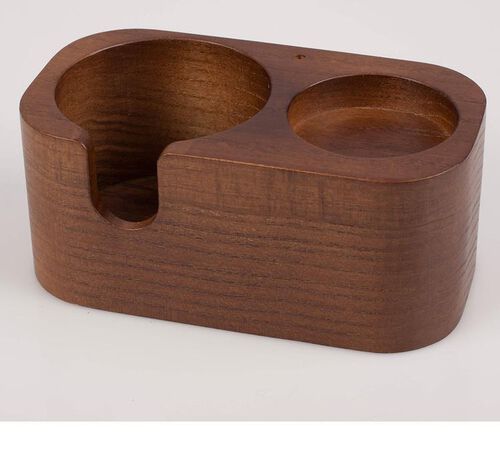 Station de tassage caf&eacute; en bois Motta avec 2 emplacements