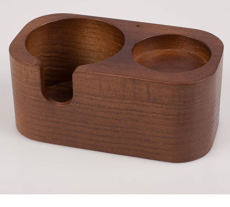 Station de tassage caf&eacute; en bois Motta avec 2 emplacements image number 0