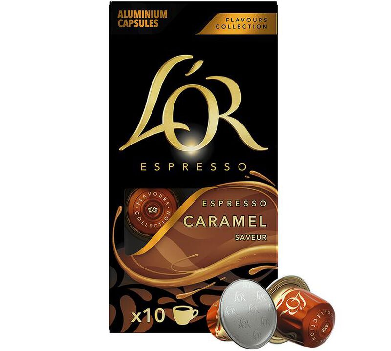 10 Nespresso* compatible capsules Original Caramel - L'OR ESPRESSO image number 0