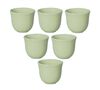 6 Tasses &agrave; caf&eacute; emboss&eacute;es 80 ml vert - LOVERAMICS image number 0