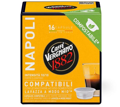 Caff&egrave; Vergnano Lavazza A Modo Mio Capsules Napoli x 16