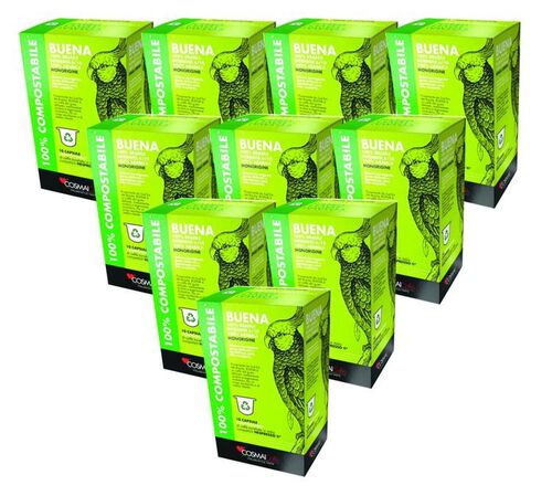 100 Nespresso* Original Compatible Capsules Buena &ndash; COSMAI CAFFE