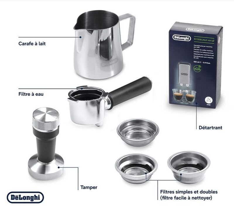 DeLonghi Dedica Arte EC885.M Full Metal + Pack Barista image number 10