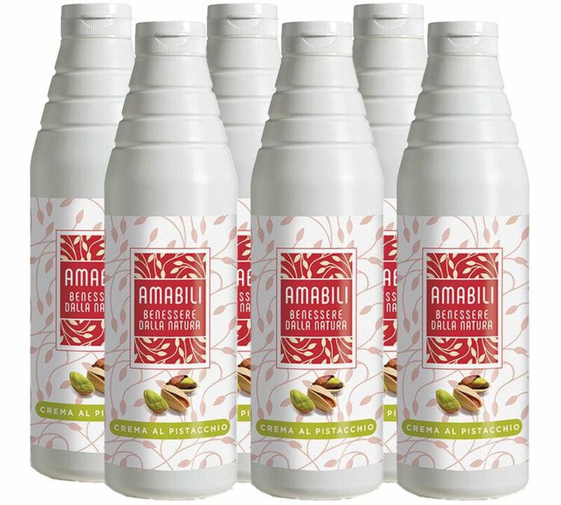 Lot de 6 Sauces Topping de Amabili - Pistache - 6 x 900 ml image number 0