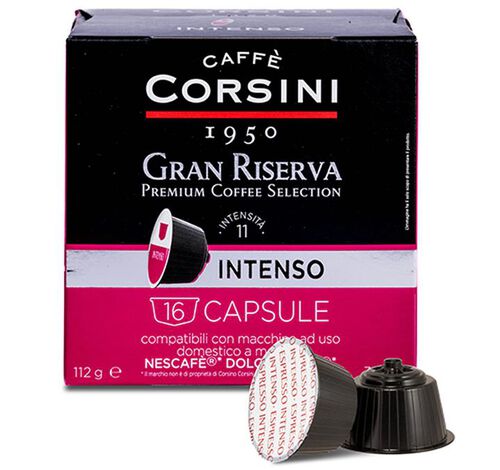 80 capsules compatibles Nescaf&eacute;* Dolce Gusto* Gran Riserva Intenso &ndash; CORSINI image number 4