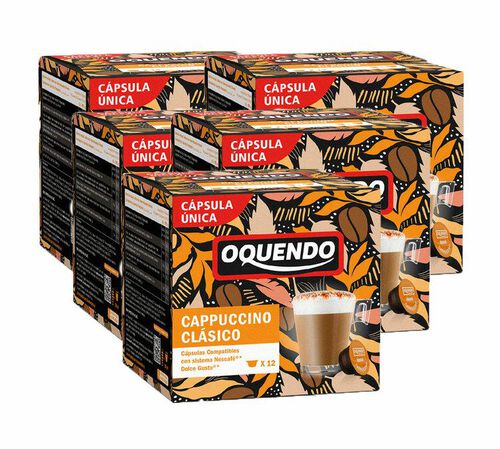 60 capsules compatibles Nescaf&eacute;* Dolce Gusto* Cappuccino &ndash; OQUENDO