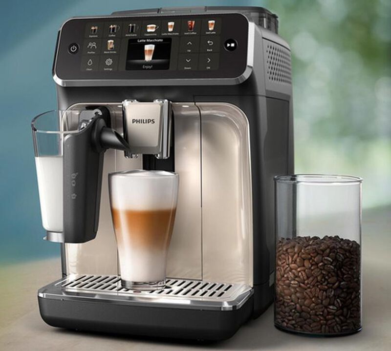 Philips Serie 5500 EP5547/90 LatteGo Nera cromata image number 6