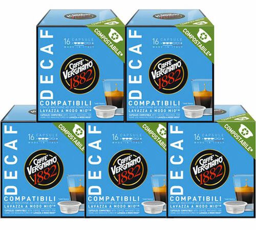 Caff&egrave; Vergnano Lavazza A Modo Mio Capsules Decaf x 80