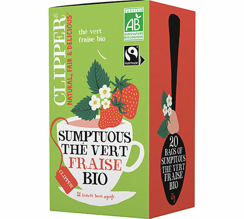 Clipper Organic Strawberry Green Tea - 20 bags