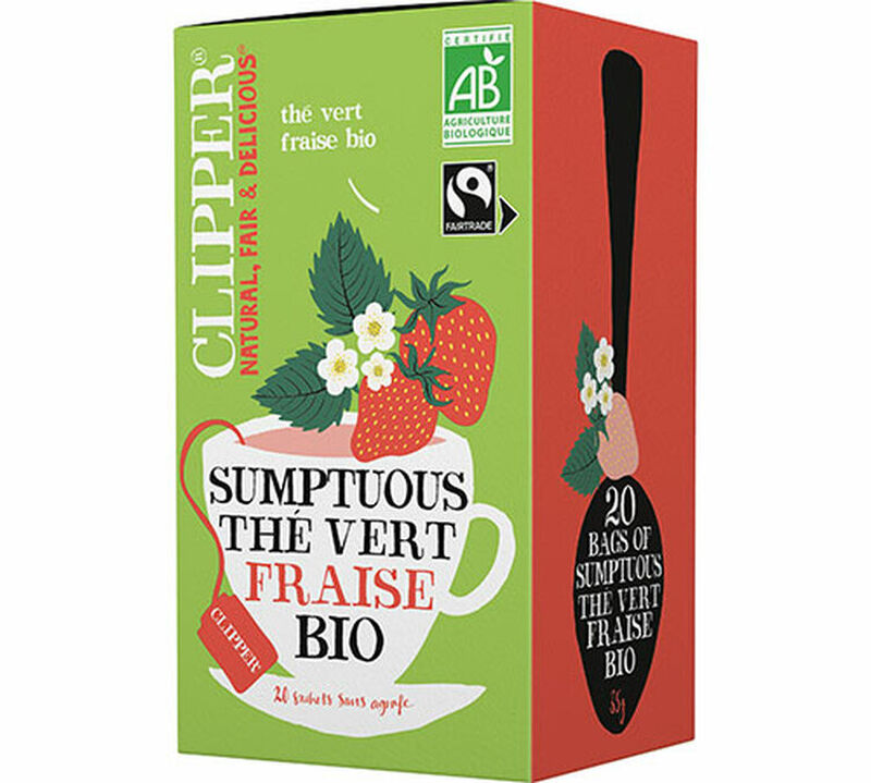 Clipper Organic Strawberry Green Tea - 20 bags image number 0