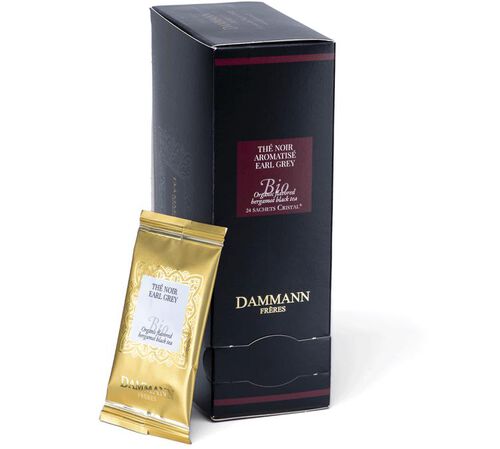 Th&eacute; Noir Earl Grey Bio - 24 sachets - DAMMANN FR&Egrave;RES