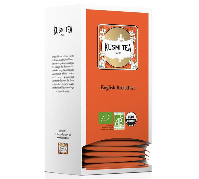 Kusmi Tea Organic English Breakfast - 25 tea bags image number 0
