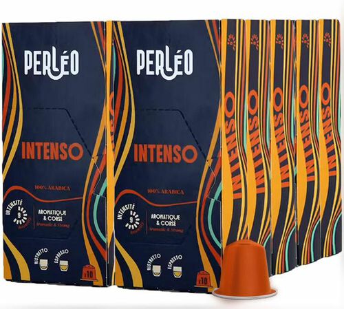 100 Nespresso* Original Compatible Capsules Intenso &ndash; PERLEO