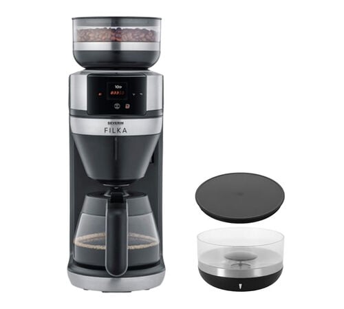 Cafeti&egrave;re filtre Filka 2.0 KA4852 verseuse isotherme + bac &agrave; grain additionnel - SEVERIN