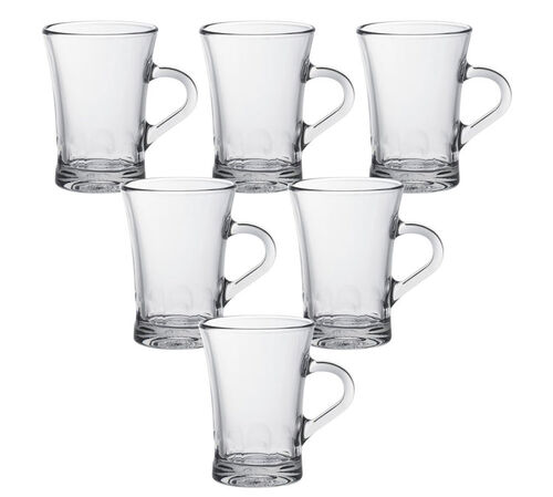 DURALEX Amalfi glass cups with handle - 6 x 170ml