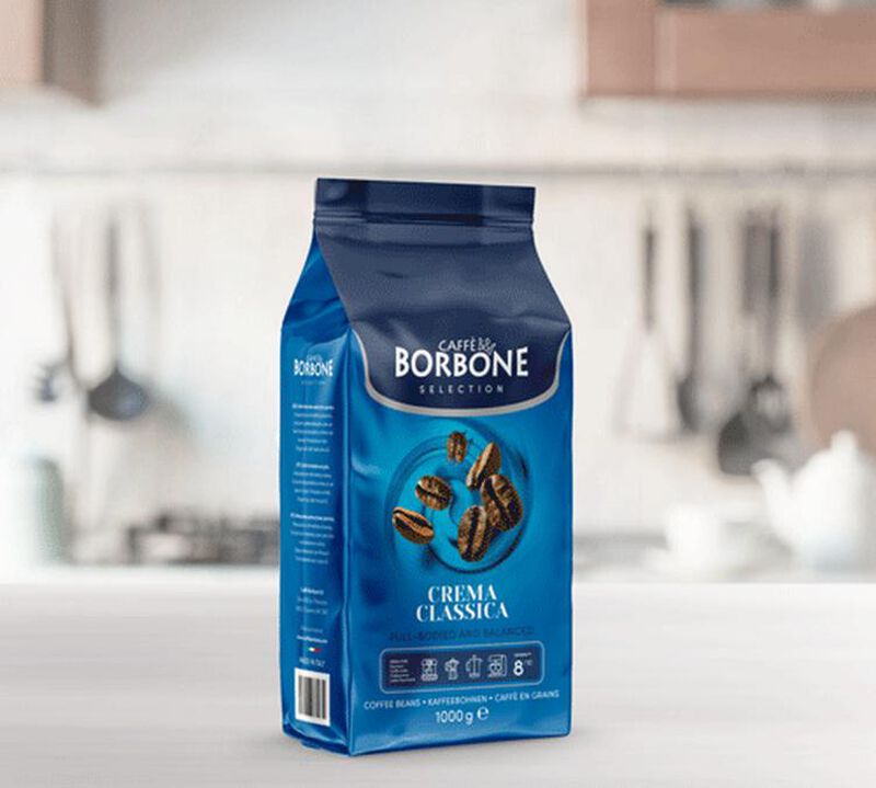 Caffe Borbone Crema Classica Coffee Beans 1kg image number 2