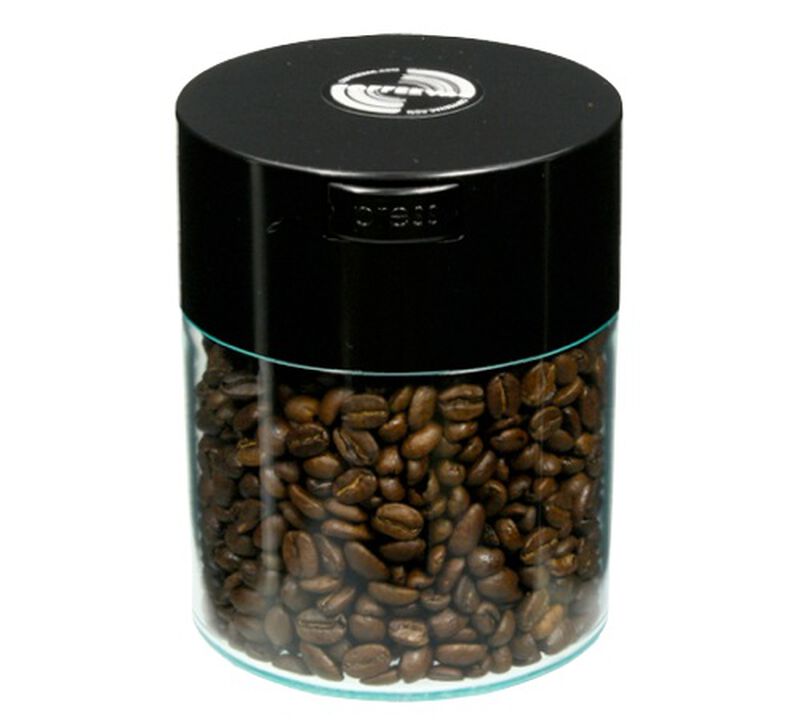 Boite conservatrice avec vide d'air 250gr/0.8L noire et transparente - Coffeevac image number 0