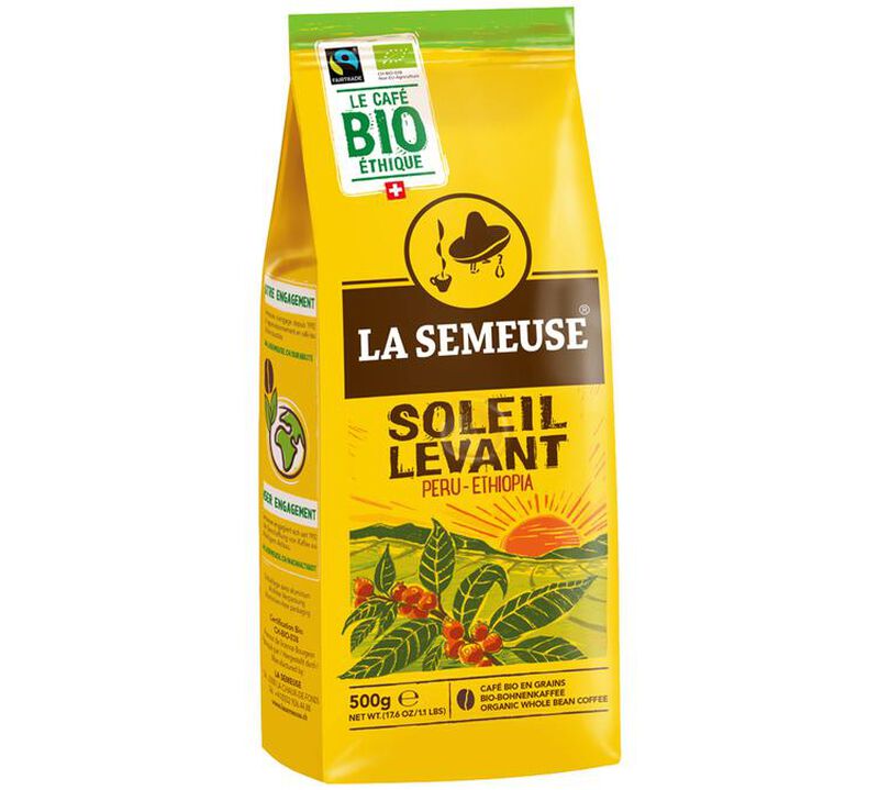 La Semeuse Organic Coffee Beans Soleil Levant - Faitrade - 500g image number 0