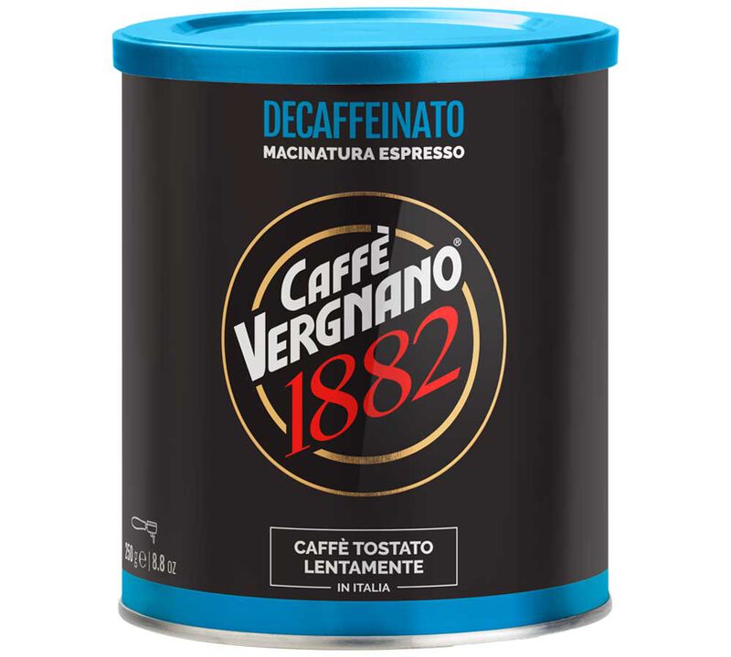 Caff&egrave; Vergnano - Caff&egrave; macinato - 1882 Decaffeinato - 4 x 250 g image number 1
