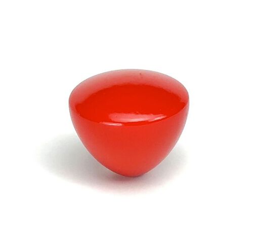 Embout en bois de ch&ecirc;ne laqu&eacute; rouge pour Moulin Comandante