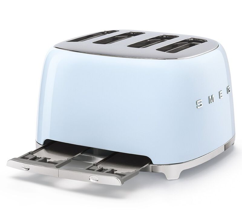 Toaster 4 tranches Ann&eacute;es 50 Bleu Azur - SMEG - Parfait &eacute;tat image number 3