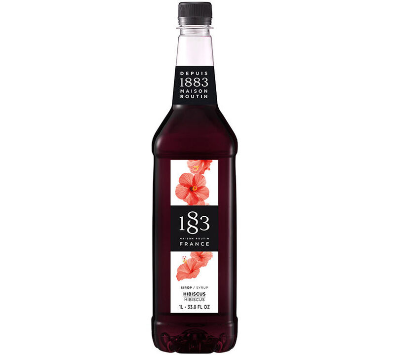Sirop d'hibiscus 1883 Routin - Bouteille Plastique - 1L image number 0