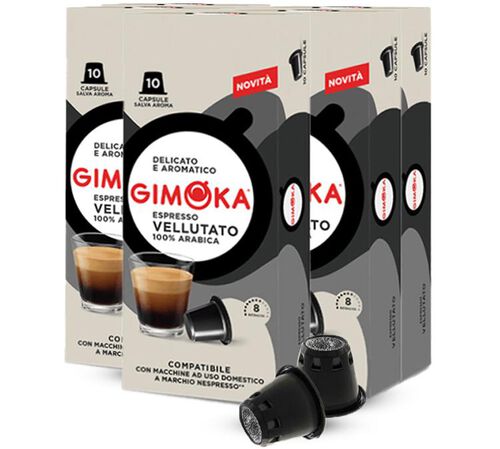 50 capsule compatibili Nespresso* Original Vellutato &ndash; Gimoka