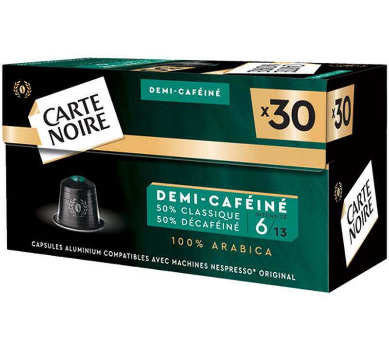 30 capsules compatibles Nespresso* Original Demi-caf&eacute;in&eacute; - CARTE NOIRE image number 3