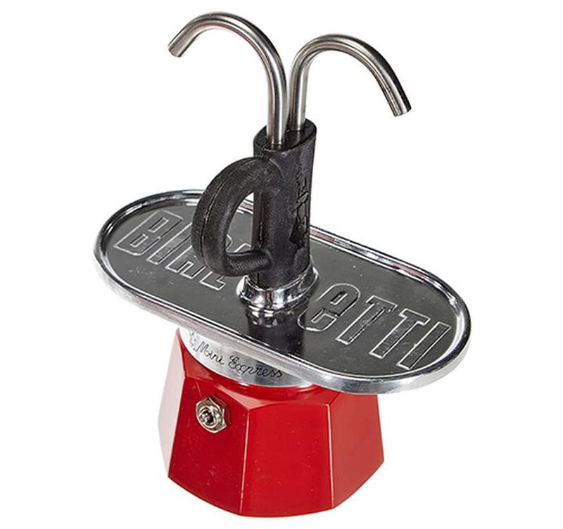 Bialetti - Caffettiera Mini Express Rossa 2 tazze + 2 bicchierini image number 4