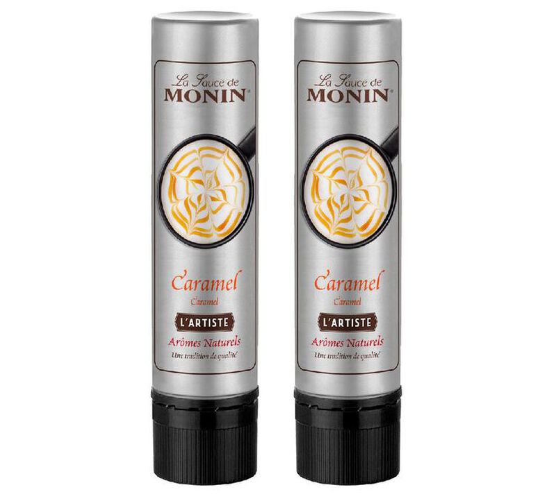 Lot de 2 sauces caramel pour d&eacute;coration 150 ml - L'Artiste de MONIN image number 0