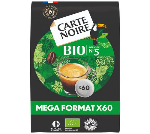 60 dosettes Caf&eacute; BIO - CARTE NOIRE