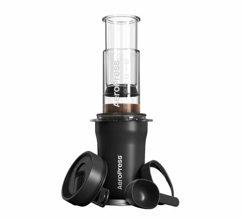 Aeropress Go Plus Portable Coffee Maker - Black