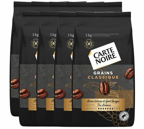 8 kg - Caf&eacute; en grain Classique Pur Arabica - CARTE NOIRE