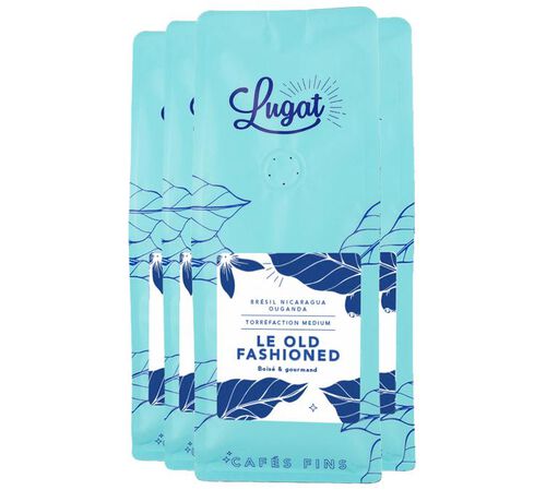 Lugat Coffee Beans The Old Fashioned Traditional Blend - 4x230g