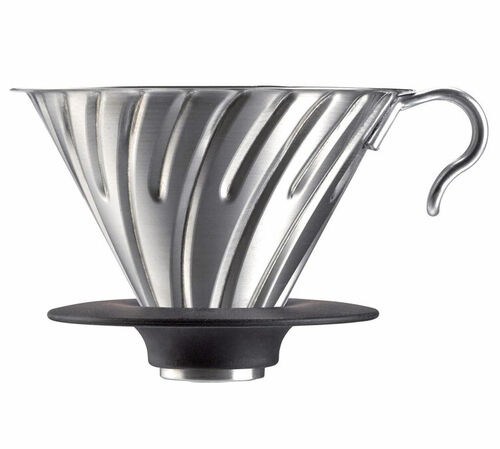 Hario Dripper V60 VDG-02 conica in acciaio da 2 a 4 tazze