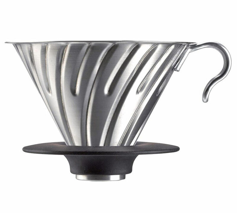 Hario Dripper V60 VDG-02 conica in acciaio da 2 a 4 tazze image number 0