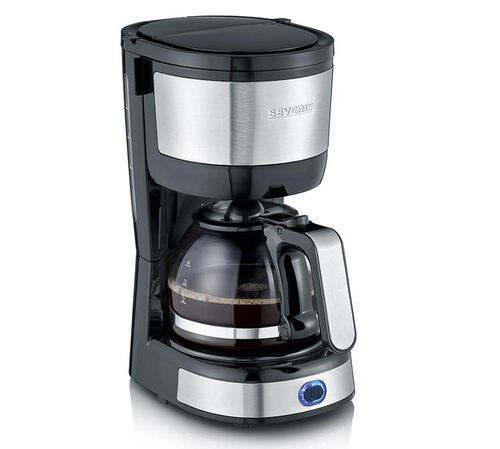 Cafeti&egrave;re filtre  KA 4819 inox et noir 56 cl- SEVERIN + offre cadeau