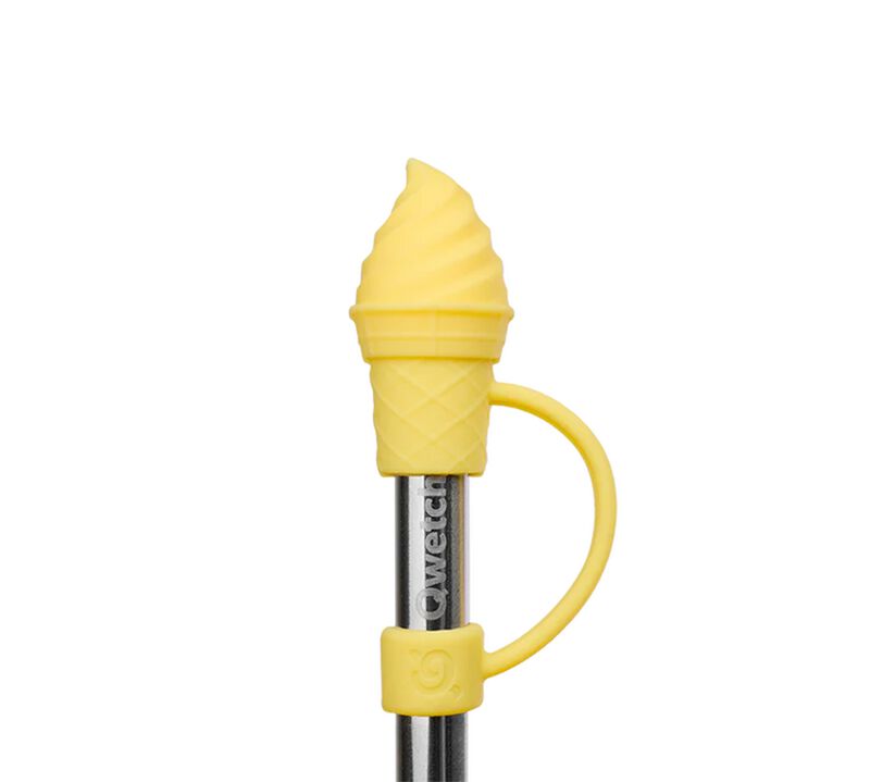 Embout pour paille glace jaune citron - Pour travel cup - QWETCH image number 0