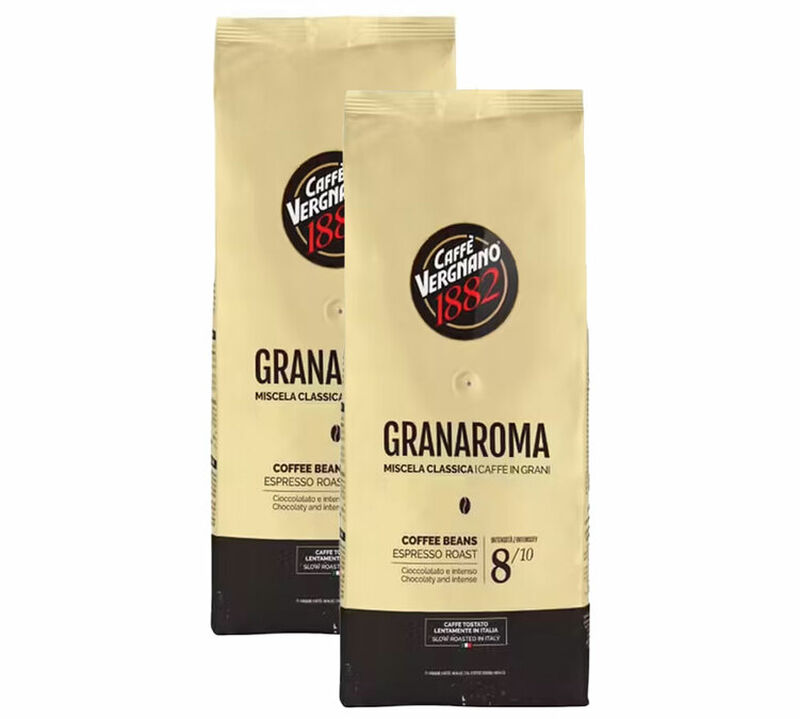 Caff&egrave; Vergnano Coffee Beans Gran Aroma - 2 x 1kg image number 0