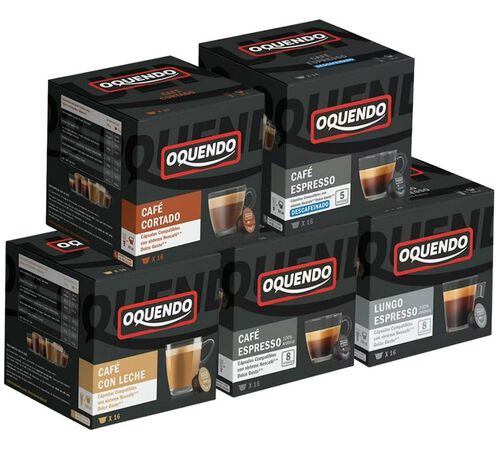 Pack d&eacute;couverte 80 capsules compatibles Nescaf&eacute;* Dolce Gusto* - OQUENDO