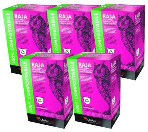 50 Nespresso* Original Compatible Capsules Raja &ndash; COSMAI CAFFE