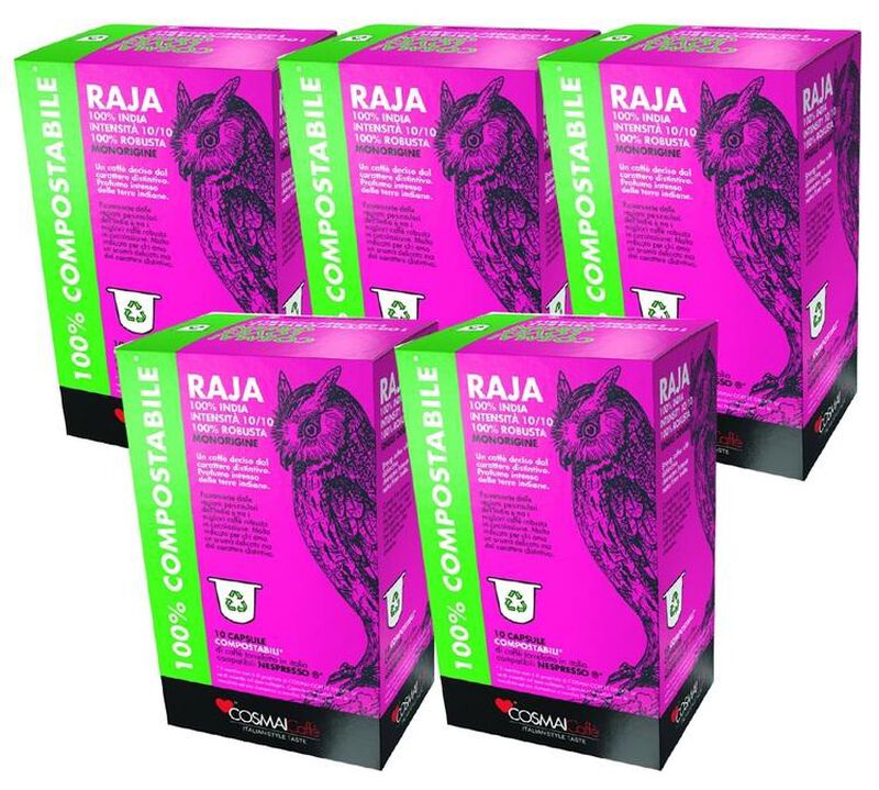 50 Nespresso* Original Compatible Capsules Raja &ndash; COSMAI CAFFE image number 0