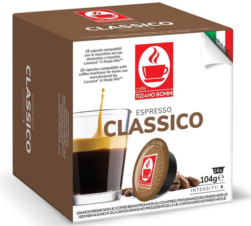 160 Capsules compatibles A Modo Mio Lavazza Classico - CAFFE BONINI image number 1
