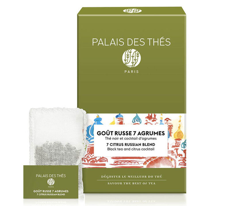 Palais des Th&eacute;s Go&ucirc;t Russe 7 Agrumes Russian Black Tea x 20 tea bags image number 0
