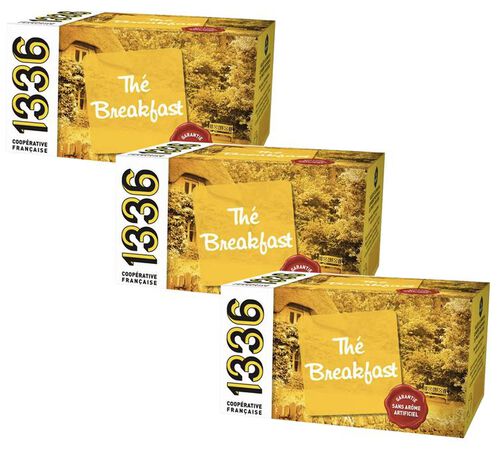 Pack Th&eacute; Noir Breakfast - 3 x 20 sachets - 1336 (SCOP TI)
