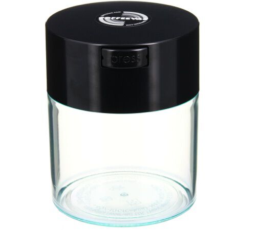 Boite conservatrice avec vide d'air 250gr/0.8L noire et transparente - Coffeevac image number 1
