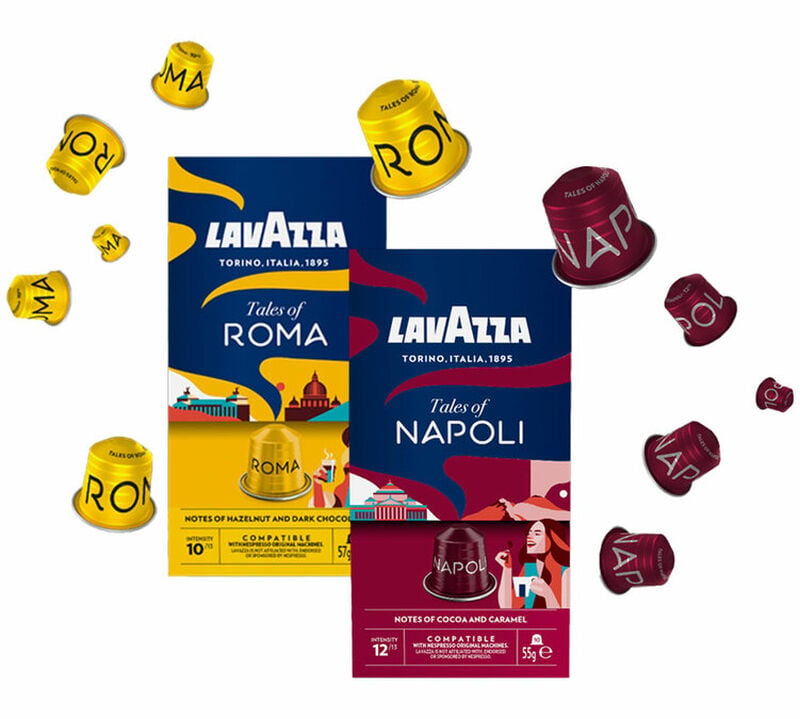 Pack d&eacute;couverte Napoli & Roma &ndash; 100 capsules compatibles Nespresso* Original &ndash; Lavazza image number 1