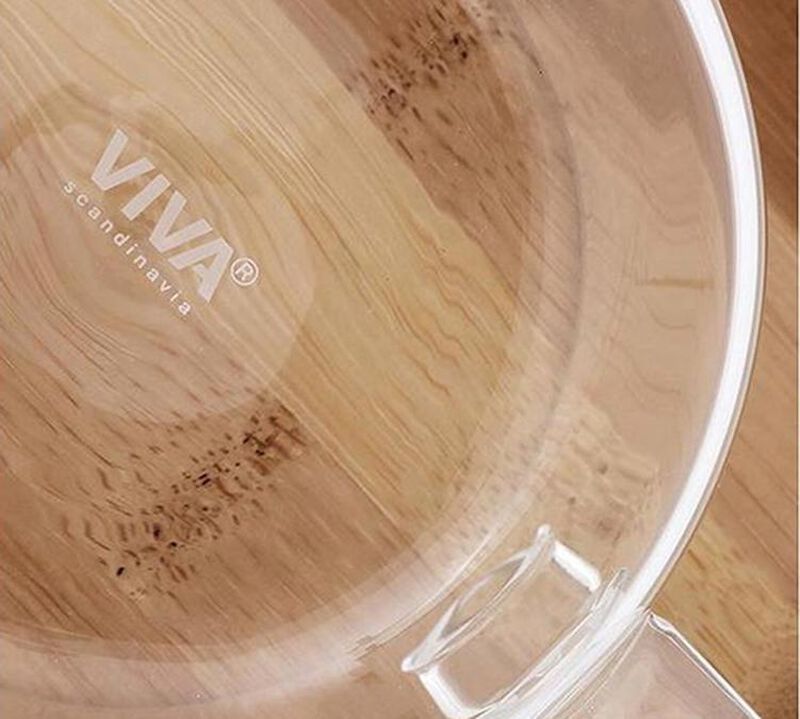 Viva Scandinavia -Tazza in vetro con piattino in bamb&ugrave; 30 cl image number 1